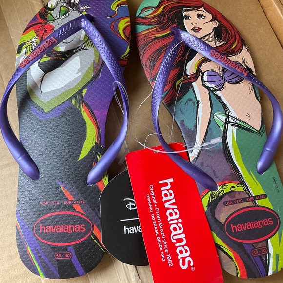 Disney FLIP FLOPS  by   HAVAIANAS   Size USA 9 / 10  NWT - Picture 1 of 4